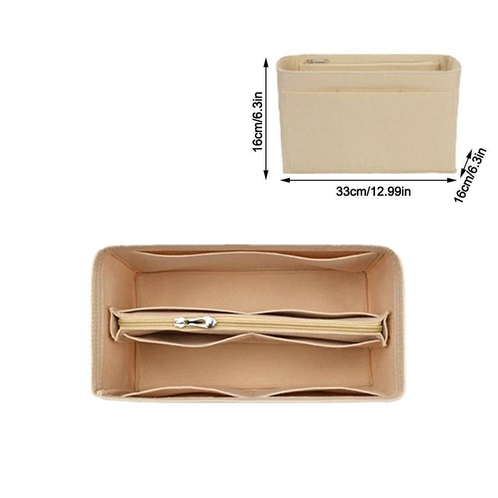 Plstěná vložka do tašky, vícekapesní, velkokapacitní úložná taška se zipem, vnitřní taška pro LV Speedy25/30/35/Gentlewoman