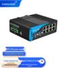 Industrial Gigabit 2-Fiber 8-Port Ethernet Fiber Optic Switch