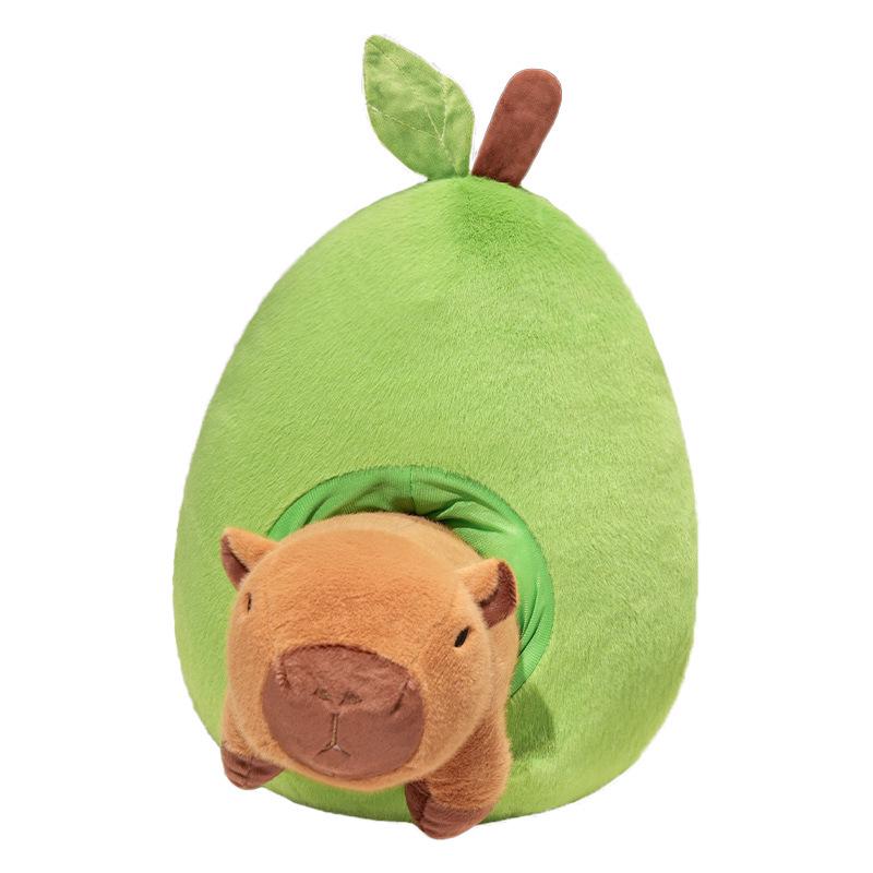 Avocado Capybara Plush Doll: Guinea Pig Toy, Perfect for Qixi, Valentine's Day, or Birthday Gift
