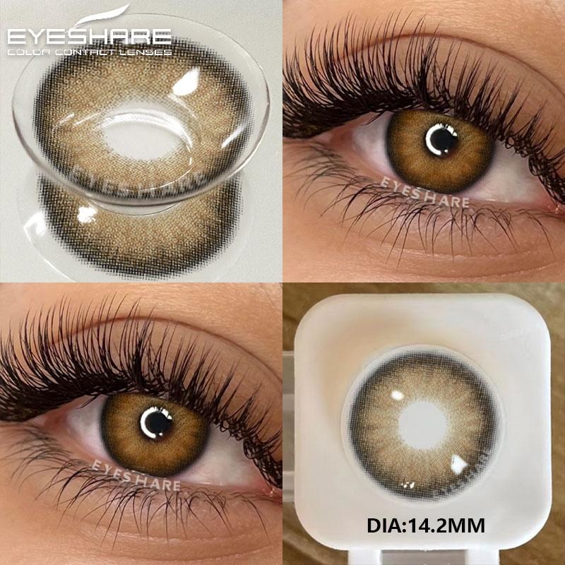 2Pcs Soft Lenses Blue Contacts Gray Lenses Yearly Fashion Color Contact Lenses for Eyes Beauty Eye Color Makeup Pupils