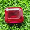 76.40 Ct Heated Ceylon Red Ruby Emerald Cut Faceted Loose Gemstone