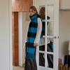 Wool Retro Large Plaid Scarf Women's Warm Soft and Waxy Atmosphere Scarf