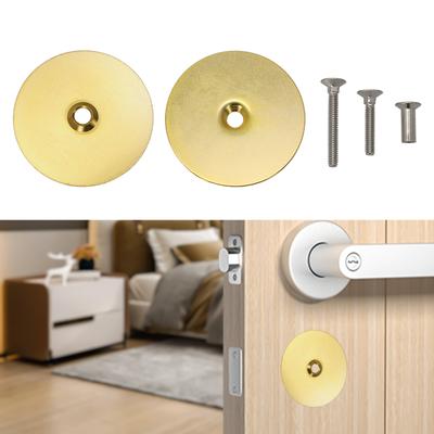 Brushed Satin Nickel Door Hole Cover Plate 67mm Diameter for Standard Doors