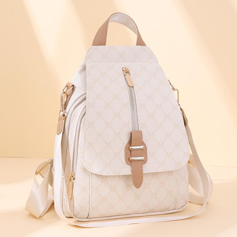 Print-Rucksack Damen-Rucksack aus weichem Leder, vielseitig verwendbar, Umhängetasche, Reiserucksack für Damen