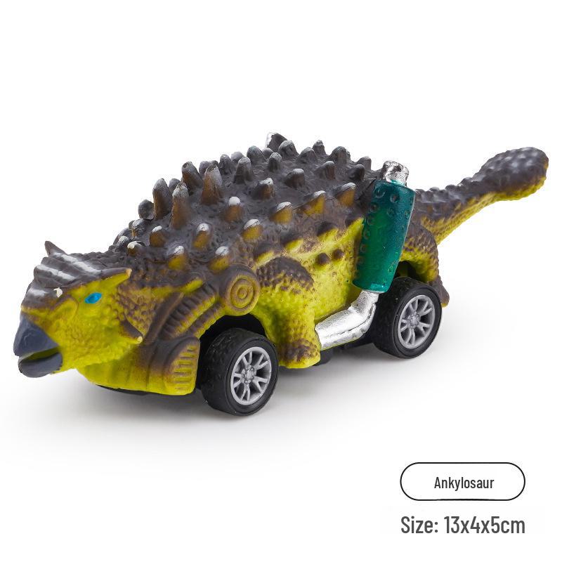 Cross-Border Educational Dinosaur Toy Car for Boys - Pull Back Model
