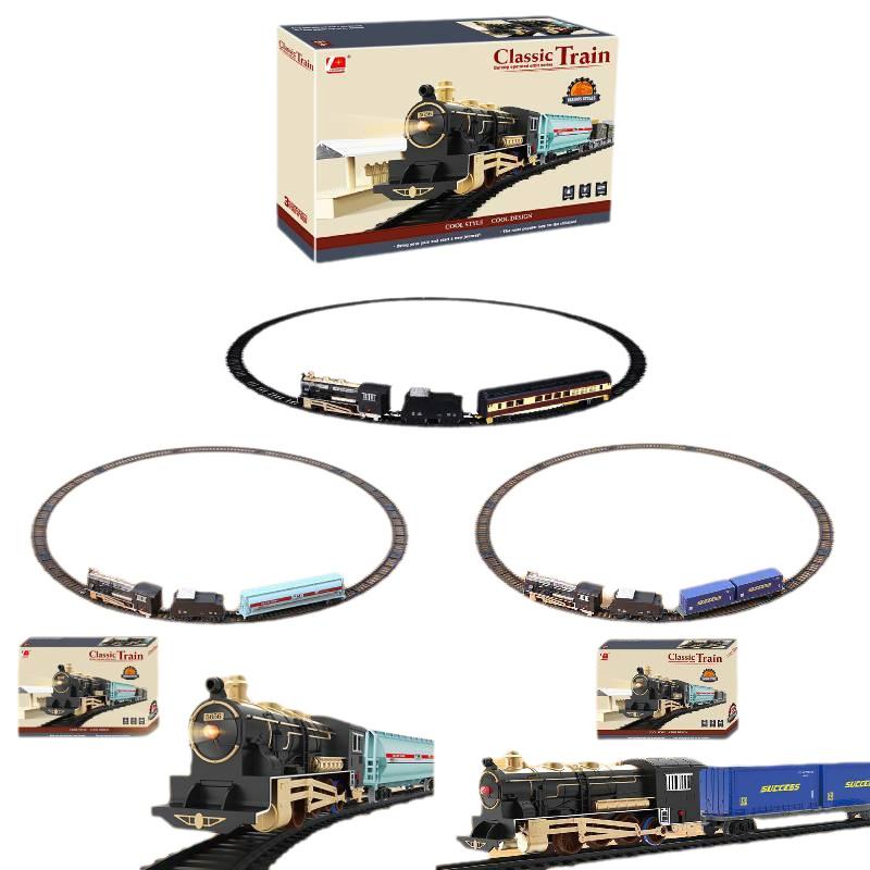 Electric Track Thomas Train Christmas High-speed Dinosaur Astronaut Kids Boy Toy Car Classic Track Car English Box
