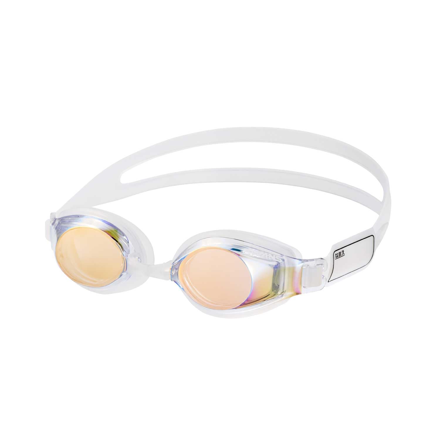 

Made in Japan Swimming Goggles COR Clear x Flash Orange Mirror for Children 6 to 12 Years Old with Mirror Lens [SWANS] SJ-24M