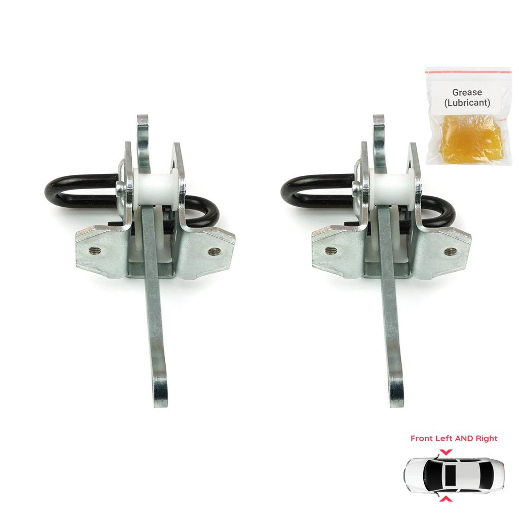 BDP1063-1 2 Pieces Front Left AND Right Door Catch Hinge Brake Stop Check Strap Limiter Lever Arm for BMW 3 Series E36 1990-2000 51218165005