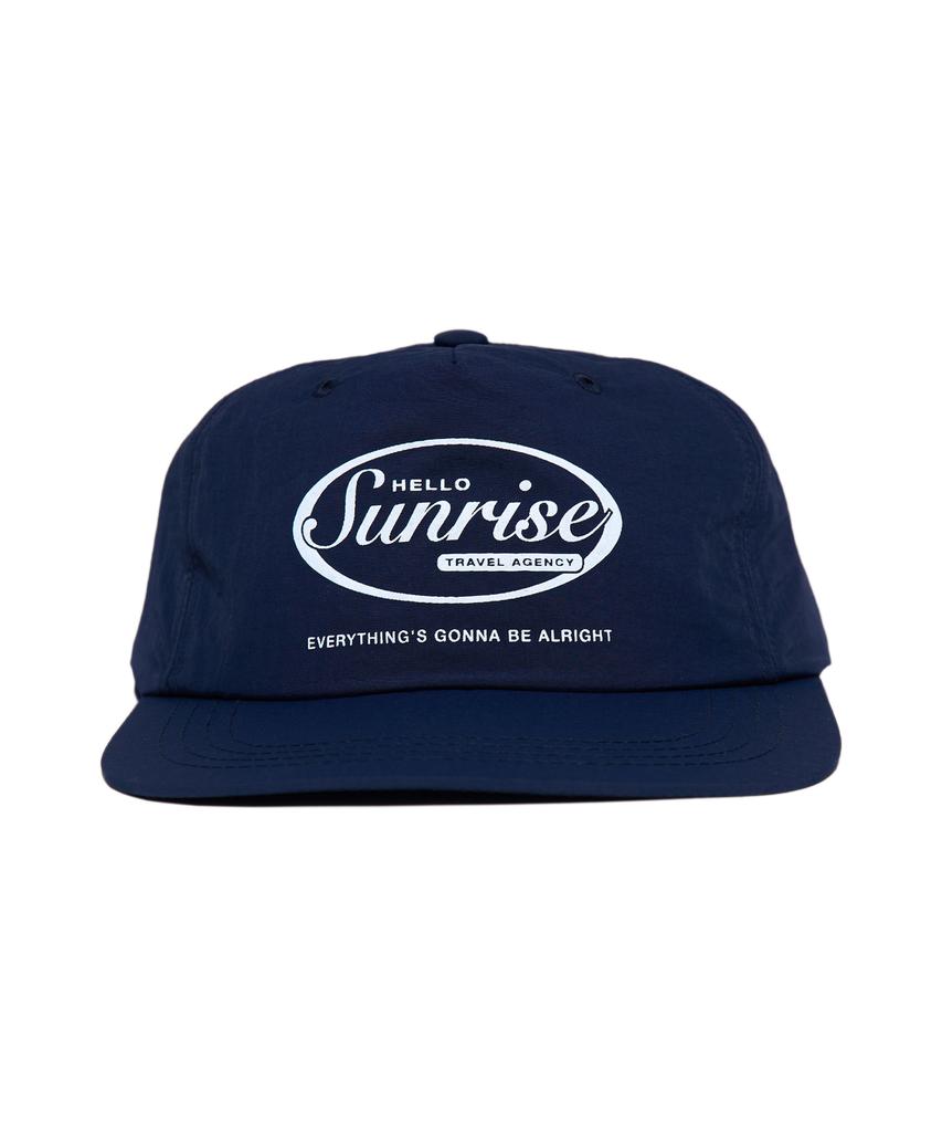 HELLO SUNRISE Hs Oval Logo 5Panel Cap_Navy