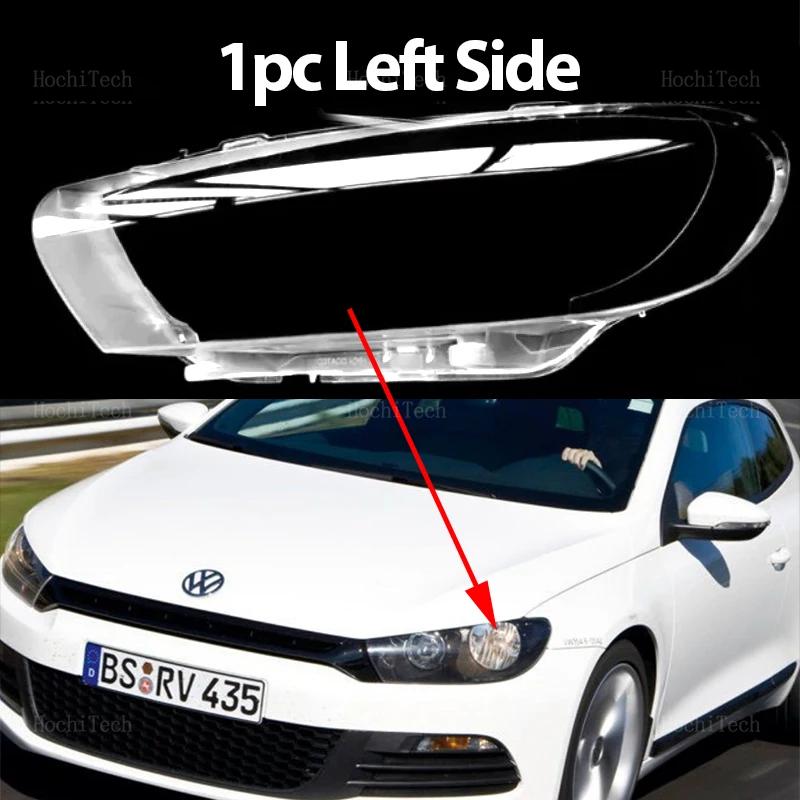 Car Headlamp Cover Headlight Lens Glass Cover Lampshade Bright Shell Lens Covers For Volkswagen VW Scirocco pre-facelift 2008-14
