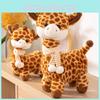 Adorable Giraffe Plush Toy Soft Stuffed Animal Scarf Long Neck Cute Deer Gift For Kids