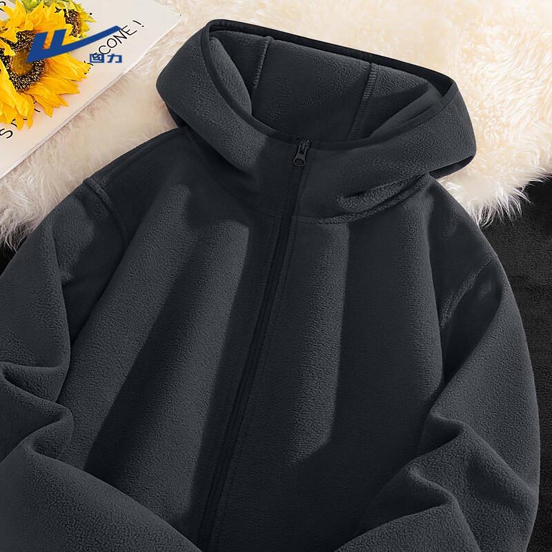 Warrior Men s Warm Fleece Hooded Zip Jacket 2XL