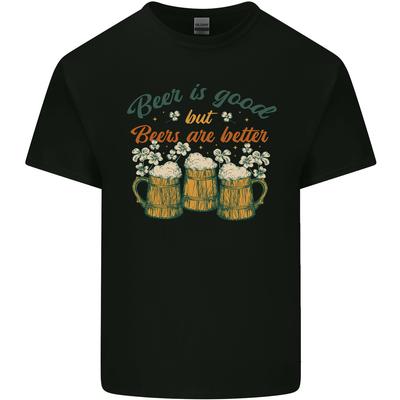 Øl er bedre Morsom St. Patricksdag Alkohol Herre Lett Bomulls-T-skjorte