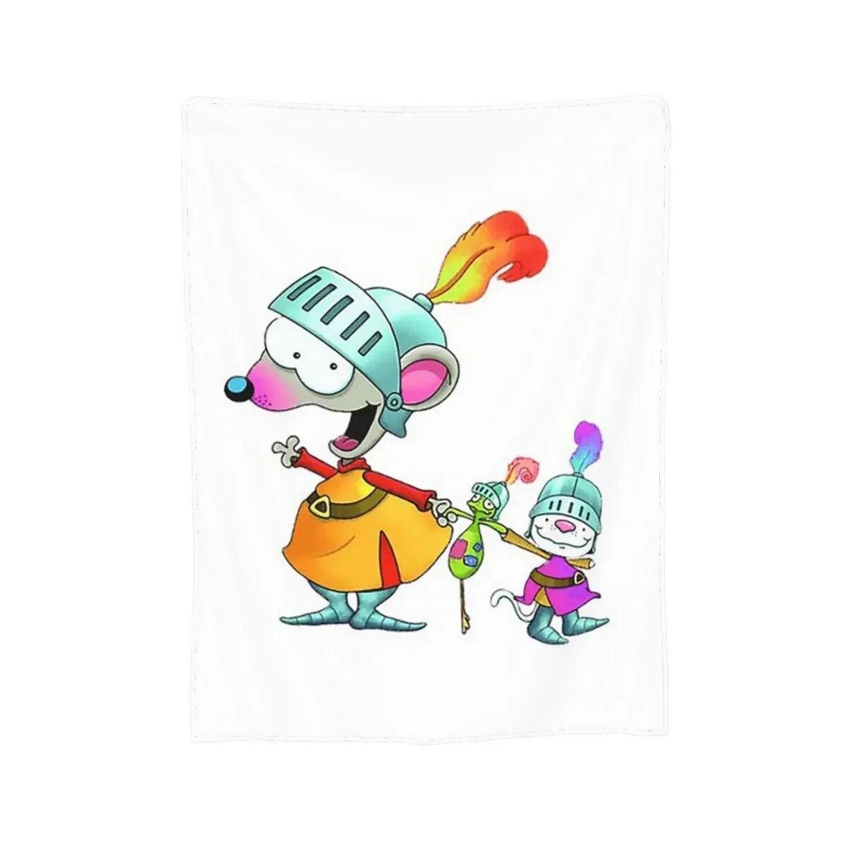 

Одеяло Happy Toopy And Binoo, мягкое теплое фланелевое одеяло, плюшевое одеяло для кровати, гостиной, пикника, путешествия, домашнего дивана 75x100cm 30x40in