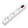 Power Strip 3 Euro Sockets LogiLink Switch 1.5m White Compact IP20 CEE 7/16