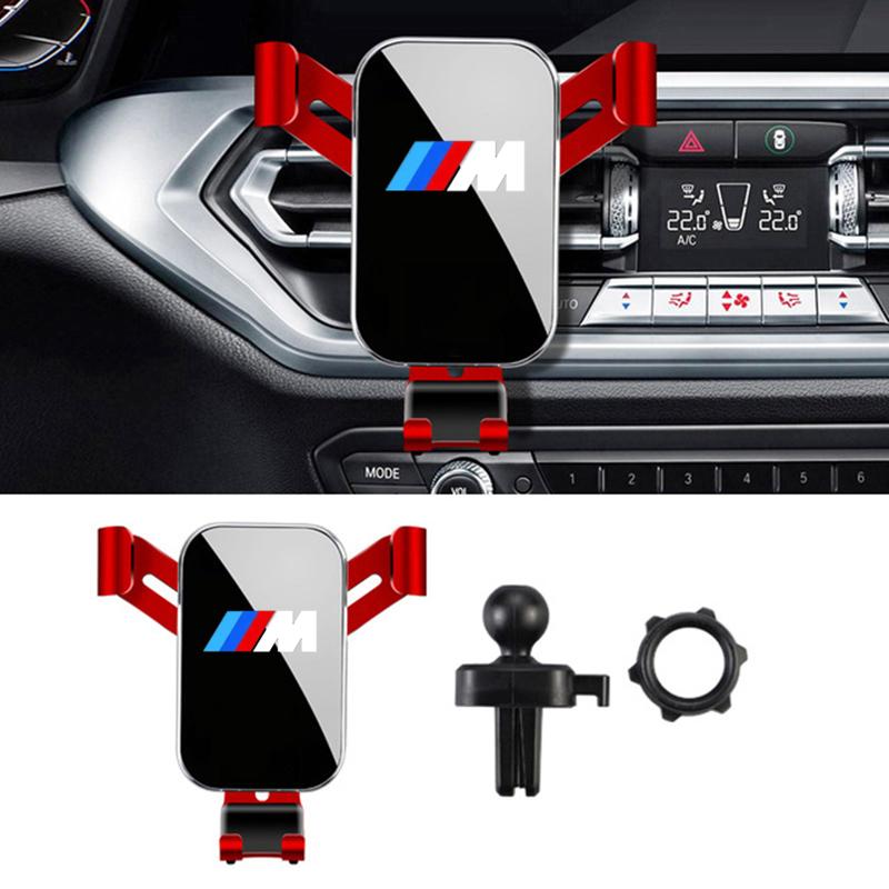 BBJC8 Auto Universal Phone Holder Air Vent Clip Mobile Support For BMW M Power Performance Mini x5 x3 g20 g30 f20 e87 e92 Accessories