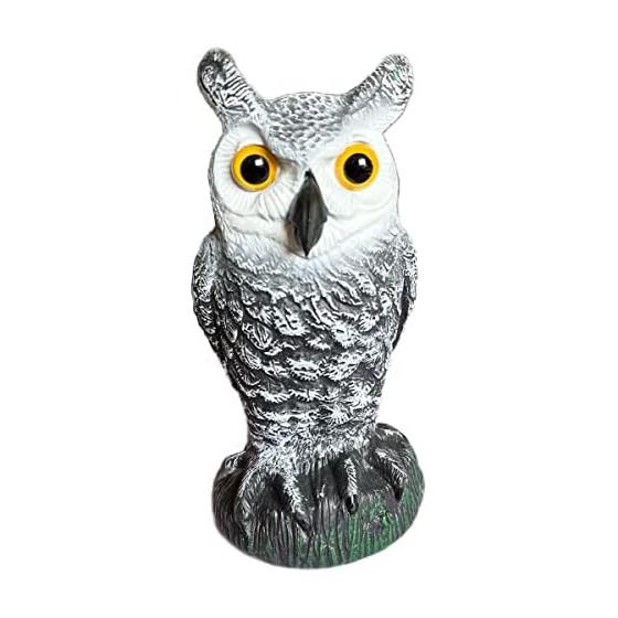 ONESORA Owl Ornament, Lucky Charm, Garden Decoration, Room Decoration, Bird Repellent, Owl, Harmful Bird Repellent, Looks Realistic, Intimidates with
