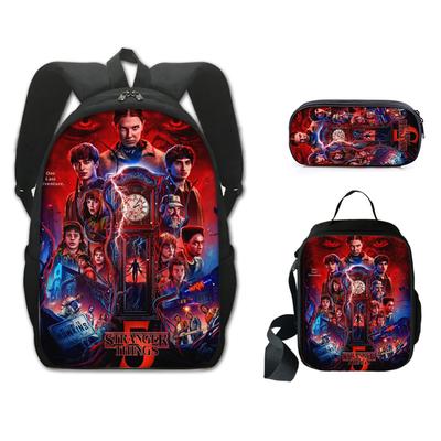 Stranger Things Schülerrucksack Dreiteiliges Set KTB
