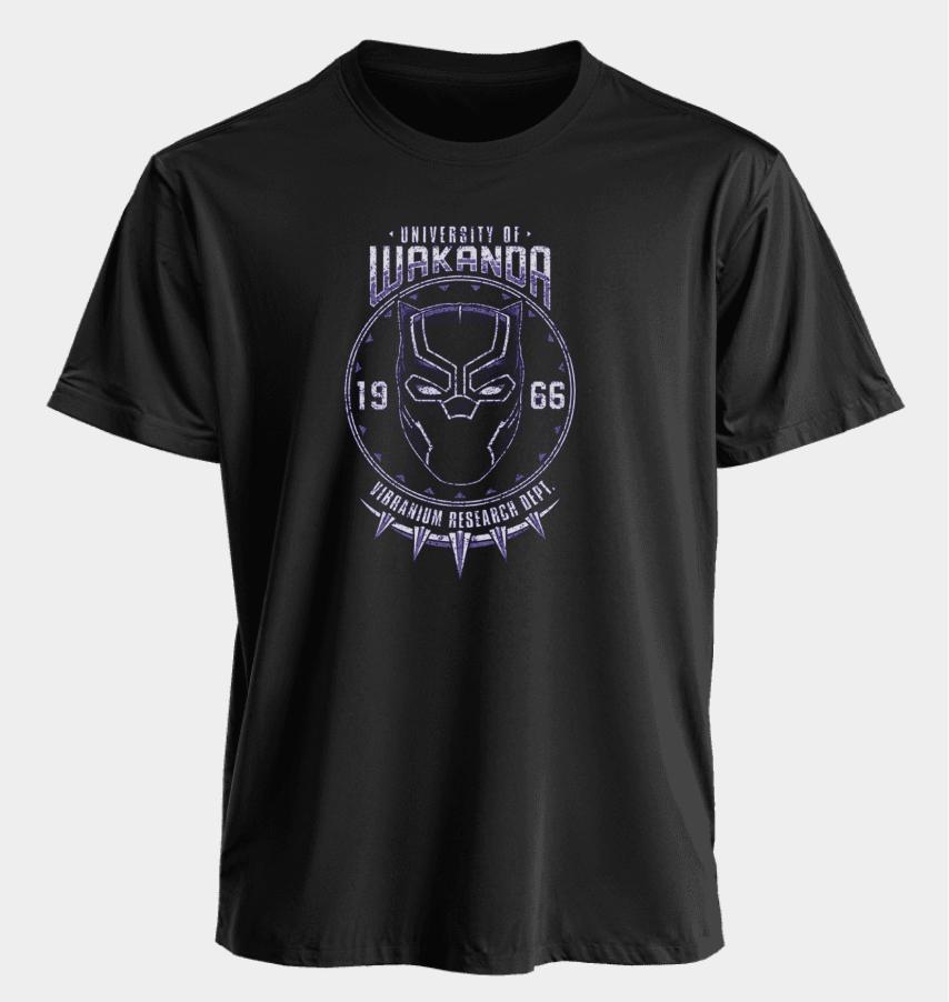 Men's and Women's T-shirts University of Wakanda Summer American Spring and Autumn Niche Casual Oversized Short-sleeved