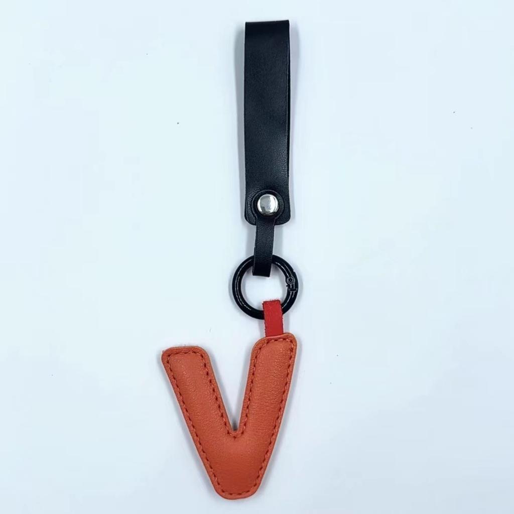 Porte-clés Lettre en Cuir Charme de Sac