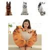 Lifelike 3d Simulation Dog Plush Pillow, Soft And Huggable Stuffed Animal, Short Fur And Pp Cotton Filling, Available In Different Sizes And Colors