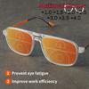 Men Square Progressive Multifocal Presbyopia Glasses Coated Red Glasses Men's Ultralight Frames Brand Designer Reading Eyewear