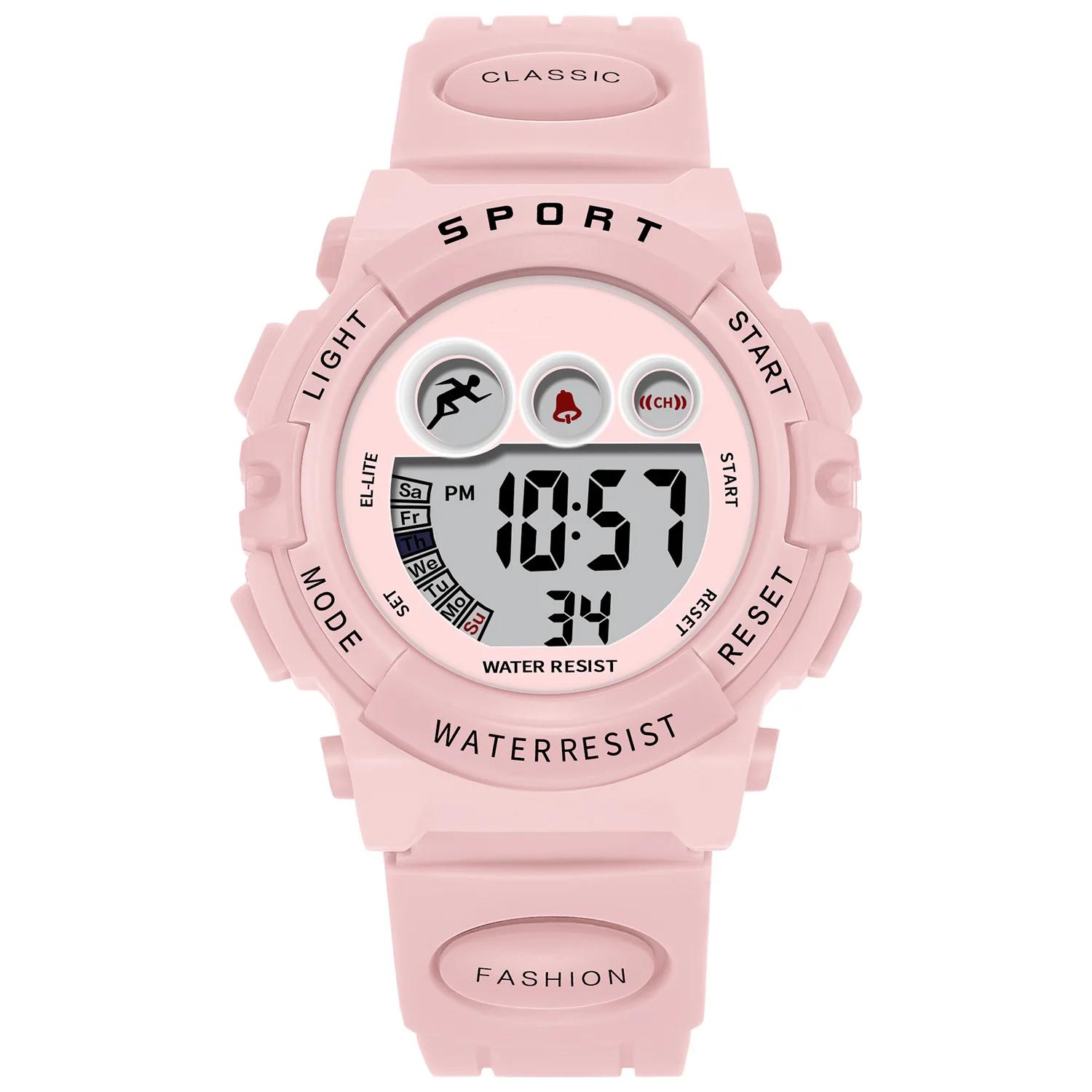 

Водонепроницаемые спортивные светодиодные цифровые часы электронные часы для детей мальчиков девочек подарки