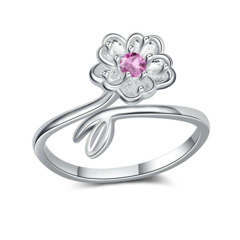 Luxury Copper Classic Ring For Women Jewelry Simple Diamond Ring Imitation Diamond Women'S Ring R019