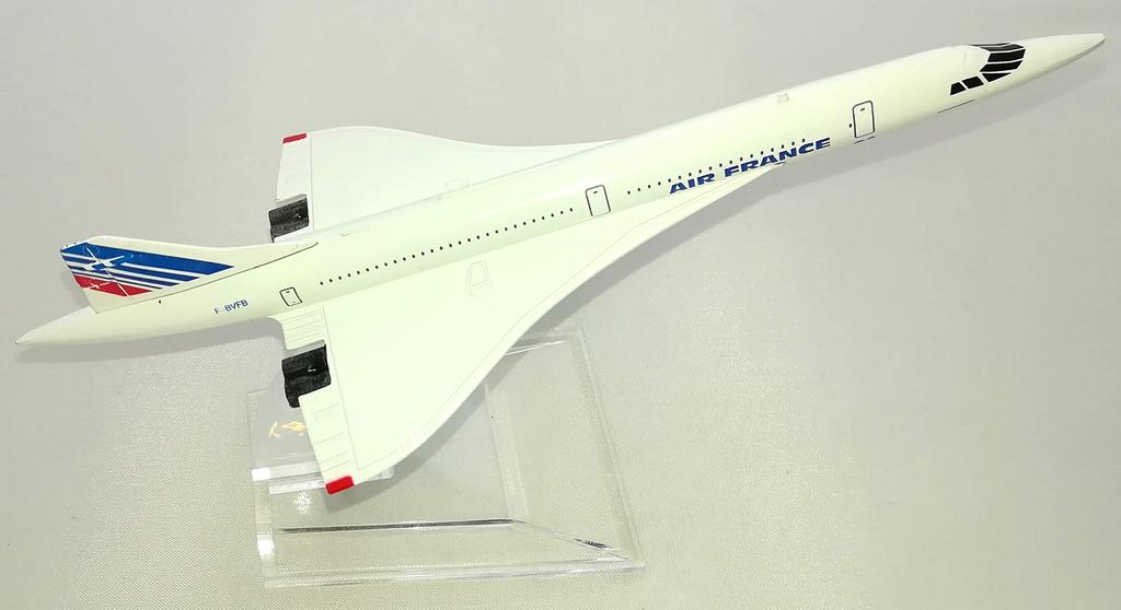 Kiumi Concorde Überschall-Passagierflugzeug Maßstab Legierung Komplettes Flugzeug Spielzeugflugzeug, Frankreich, 1/400 Modell,