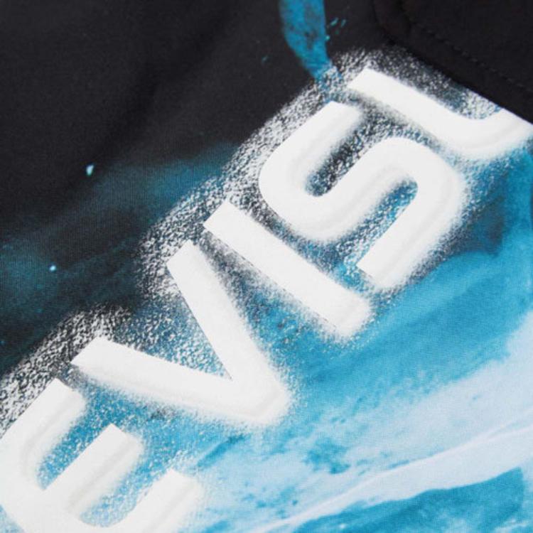 Evisu Ice Layer Printed Color Block Layered Jacket Men Jacket Black 2EAGNM0CT749ML