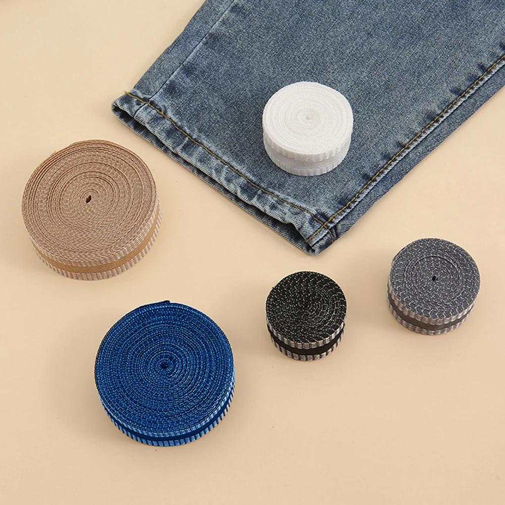 Pants Jeans Trousers Hem Repair Patch Self-Adhesive Sewing Tools Edge Shorten Stickers For Clothing Fabric Mouth