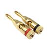 Gold-Plated Copper 4mm Solderless Banana Plug Speaker Cable Connector