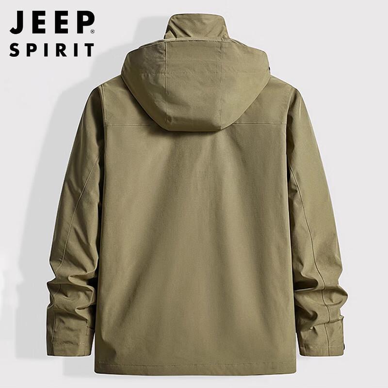 JEEP SPIRIT Men's 3-in-1 Detachable Korean Style Autumn/Winter Jacket