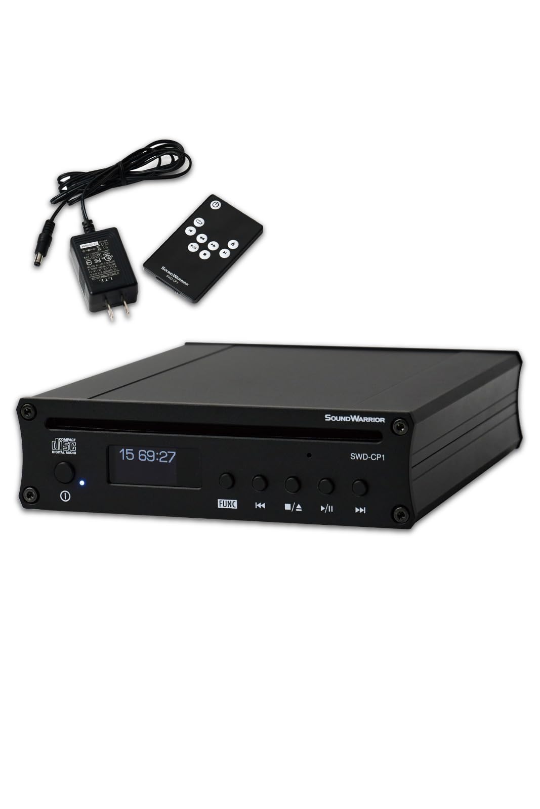 

SOUNDWARRIOR High Performance Compact CD Player with Outputs Made in Japan Analog/Coaxial/Optical SWD-CP1-SD