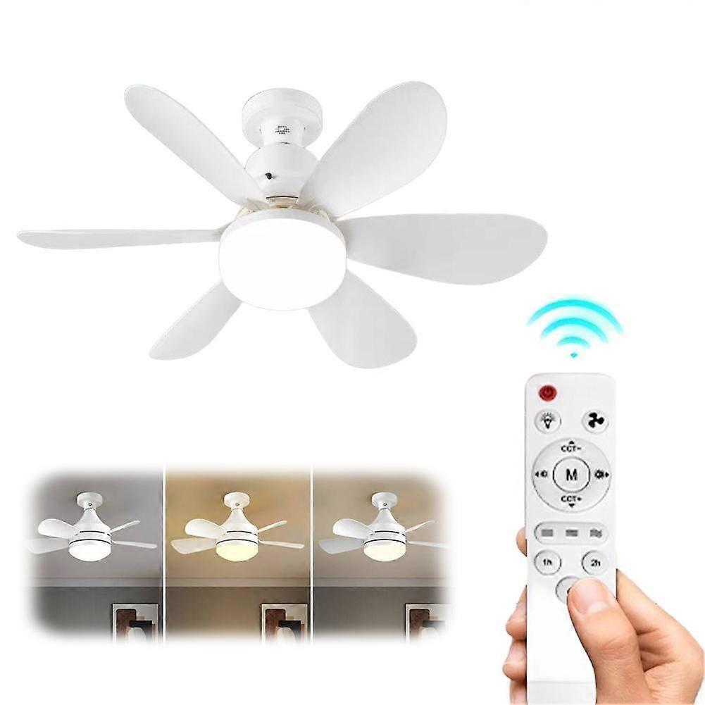 Deckenventilatorleuchte Fernbedienung Dimmbar Leise Timer E27 Sockel für den Heimgebrauch