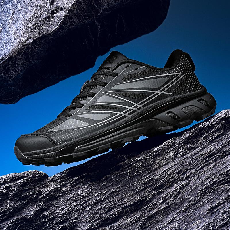 

Running Shoes For Men Casual Sports Sneakers-Cut-Resistant Jogging Trainers Free Shipping 45 чорний