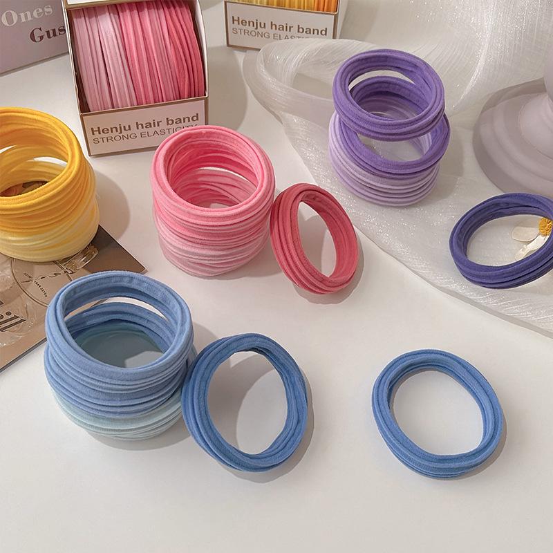 Colorful, High-Elasticity Hair Ties for Ponytails & Buns - Non-Damaging.