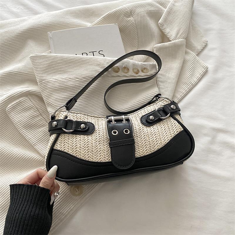Vintage Girl Style Crossbody Bag, Small Niche Crescent-shaped Bag, Single Shoulder Strap Bag