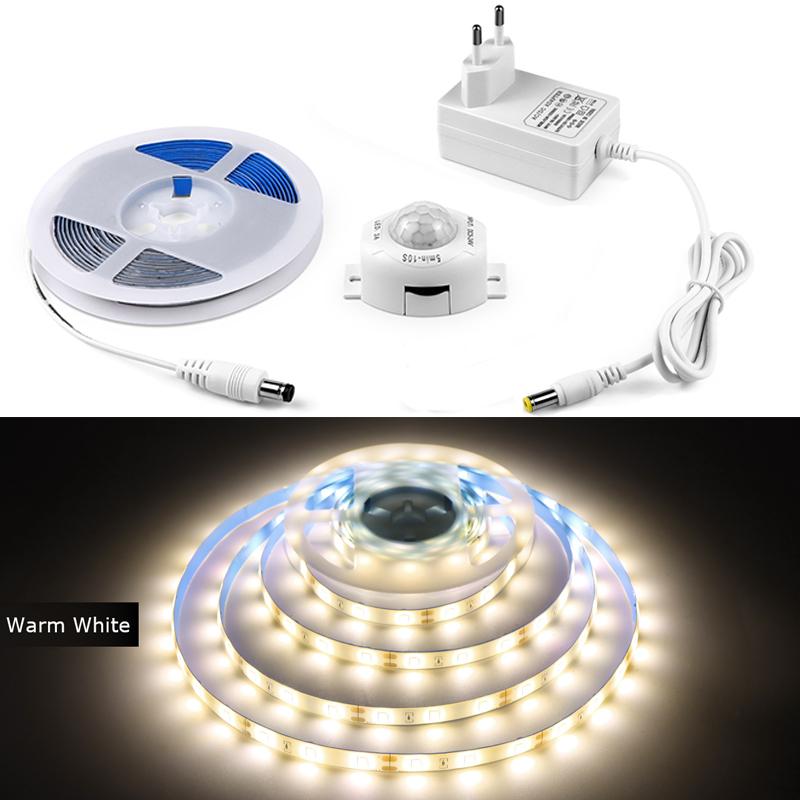 Kabelloser PIR-Bewegungssensor, LED-Nachtlicht unter dem Bett, 12-V-LED-Lichtleiste, Küchenschrank, Schlafzimmer, Treppen, Flur, Notlampen