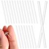 50 uds Protectores de Oído Silicona Suave Anti Alergia Mangas para Pendientes para Orejas Sensibles Blanco Artesanía Hecha a Mano Protector de Pendientes