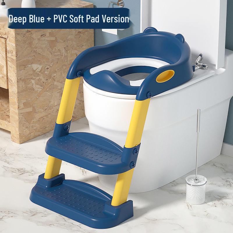 Folding Kids' Toilet Ladder with Baby Seat