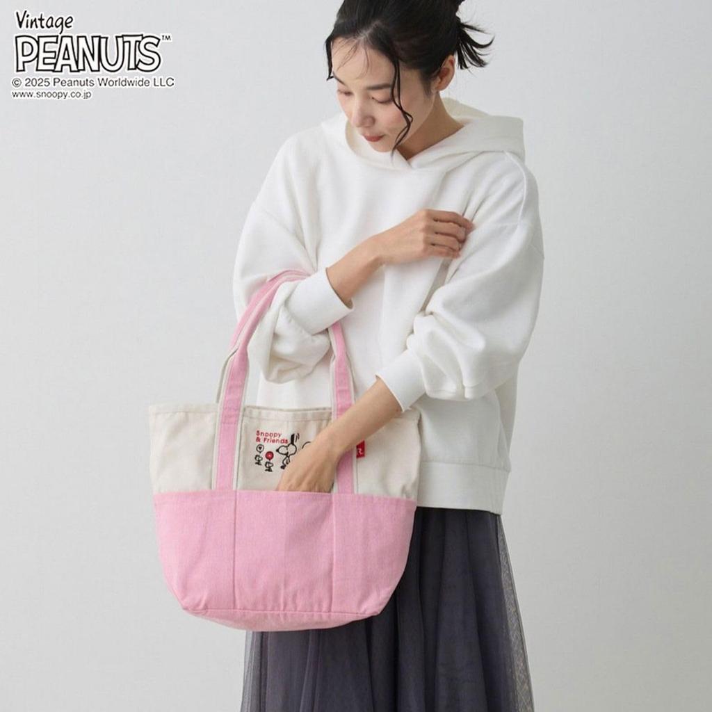 Rootote Snoopy Tote Bag IP Medium Peanuts 0D 8424 (01 Joe Cool)