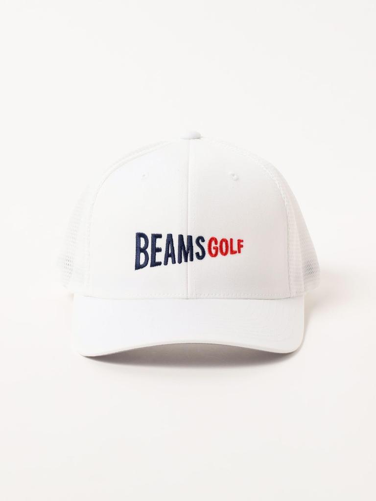 [Beams Golf] A-FLEX Mesh Flag Logo Cap WHITE - 81411106412