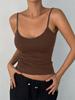 Cami Top phumee Bez pleców Krótki Jednolity kolor A2249