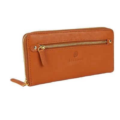 Les.conni Damen Zip-Around Langbörse, Perfektes Geschenk für Muttertag, Geburtstage, Jahrestage und Weihnachten (Kamel)