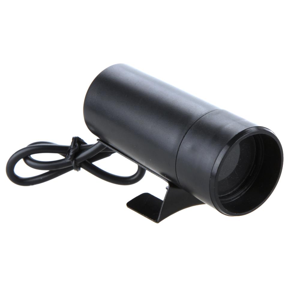 3.5'' Pointer Tachometer Kit Blue LED Pointer Display Tachometer Car Gauge Black Mirror Silver Ring