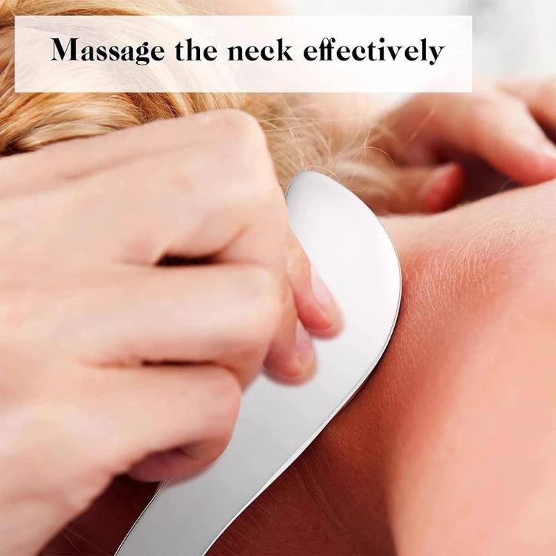 Stainless Steel Gua Sha Massage Tool Rust Resistant Scraping Massager for Deep Tissue Massage Post Exercise Recovery