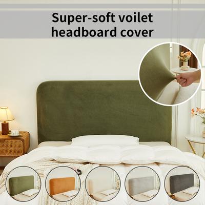 1 Pc Headboard Cover Elastic Bedside Cover For Bed In Bedroom Super-Soft Easy To Clean Headboard Cover
