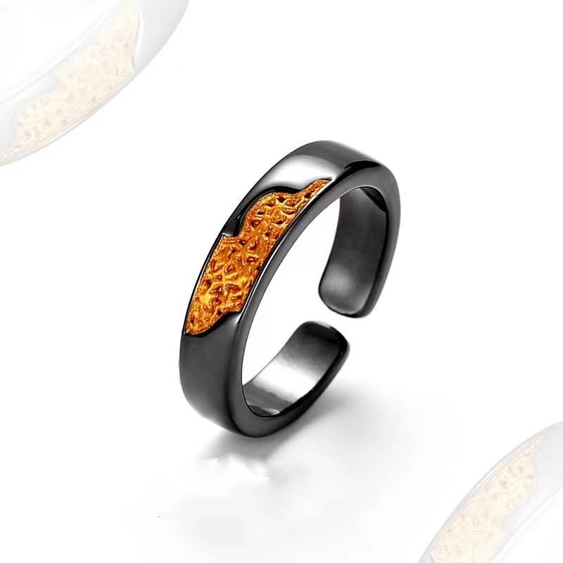 Adjustable Sterling Geometric Ring With Gold Plating Vintage Sunlight Design Unisex Couple Jewelry