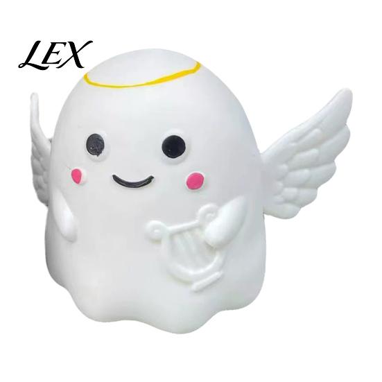 Ghost Desk Accessories Halloween Squeeze Toy, Angel Demon Stress Relief Party Favors Slow Rebound Ball Fidget Anxiety Toys